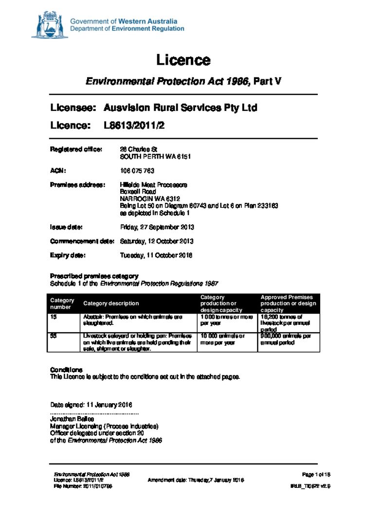 Hillside Meat Processors Abattoir