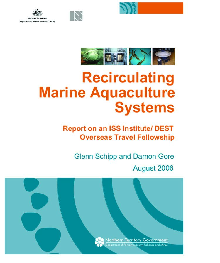 Recirculating Marine Aquaculture Systems - ISSI Report NT