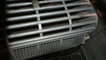 New killing/processing building containing giant gas chamber - Under construction at time of photos (2015). Gondolas much larger to gas many more pigs at once. Side of chamber opens, wall closes in to push pigs into gondola. - Captured at JBS Pork Australia (formerly Diamond Valley Pork), Laverton North VIC Australia.