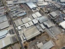 Drone flyover - Captured at JBS Pork Australia (formerly Diamond Valley Pork), Laverton North VIC Australia.