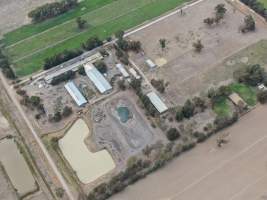 Aerial view - From drone - Captured at Kendux Investments Piggery, Harston VIC Australia.