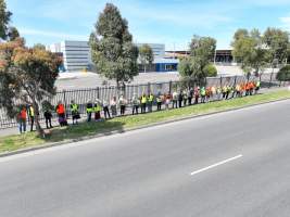 Melbourne Vegan Takeover (Vigil) - Taken at Diamond Valley Pork as part of the Melbourne Vegan Takeover - Day of Action for Animals - Captured at JBS Pork Australia (formerly Diamond Valley Pork), Laverton North VIC Australia.