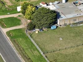 Drone flyover of rabbit/sheep slaughterhouse - Captured at Gippsland Meats, Bairnsdale VIC Australia.