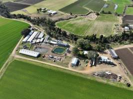 Woodlawn Piggery - Aerial view of Woodlawn Piggery. - Captured at Woodlawn Piggery, Fassifern QLD Australia.