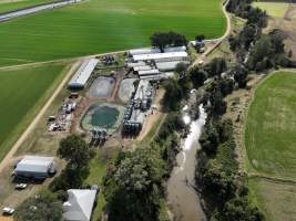 Woodlawn Piggery - Aerial view of Woodlawn Piggery. - Captured at Woodlawn Piggery, Fassifern QLD Australia.
