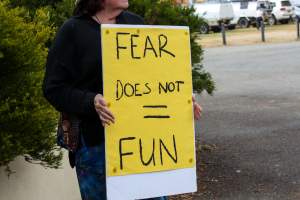 Protest outside of Queanbeyan Rodeo - Photos taken at a protest organised by Animal Liberation ACT and Animal Defenders Office outside of Queanbeyan Rodeo, where animals such as horse and cattle have been seen and recorded being chased, mistreated, and tormented. - Captured at NSW.