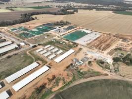 Drone flyover of Moxey Dairy - Moxey Farms is the first and largest property operated by Australian Fresh Milk Holdings (AFMH). It is also the largest single-site dairy in the country, housing and milking thousands of cows across nine freestall barns and three milking parlours, plus a maternity shed, feed centre and hospital. AFMH is the country's biggest dairy farming operator.
At any given time, Moxey Dairy houses 11,000 cows and is milking 5,500 of those cows each day, producing 40 litres of milk per cow per day. Annually, the farm produces 80 million litres of milk, or 220,000 litres per day.
- Captured at Moxey Dairy, Paytens Bridge NSW Australia.