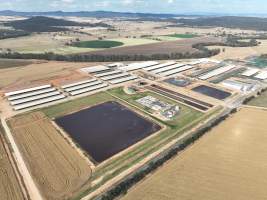 Drone flyover of Moxey Dairy - Moxey Farms is the first and largest property operated by Australian Fresh Milk Holdings (AFMH). It is also the largest single-site dairy in the country, housing and milking thousands of cows across nine freestall barns and three milking parlours, plus a maternity shed, feed centre and hospital. AFMH is the country's biggest dairy farming operator.
At any given time, Moxey Dairy houses 11,000 cows and is milking 5,500 of those cows each day, producing 40 litres of milk per cow per day. Annually, the farm produces 80 million litres of milk, or 220,000 litres per day.
- Captured at Moxey Dairy, Paytens Bridge NSW Australia.