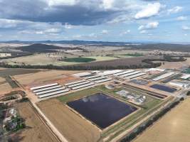 Drone flyover of Moxey Dairy - Moxey Farms is the first and largest property operated by Australian Fresh Milk Holdings (AFMH). It is also the largest single-site dairy in the country, housing and milking thousands of cows across nine freestall barns and three milking parlours, plus a maternity shed, feed centre and hospital. AFMH is the country's biggest dairy farming operator.
At any given time, Moxey Dairy houses 11,000 cows and is milking 5,500 of those cows each day, producing 40 litres of milk per cow per day. Annually, the farm produces 80 million litres of milk, or 220,000 litres per day.
- Captured at Moxey Dairy, Paytens Bridge NSW Australia.