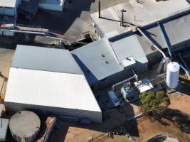 Drone flyover of slaughterhouse - Captured at Cowra Meat Processors, Cowra NSW Australia.