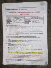 Documents - Andgar Piggery, Dublin (South Australia) - Documents found at Andgar Piggery in Dublin, South Australia showed that the facility was certified under the Australian Pig Industry Quality Assurance Program (APIQ) which they claim