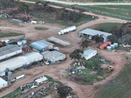 Drone flyover of piggery - Captured at Finniss Park Piggery, Mannum SA Australia.