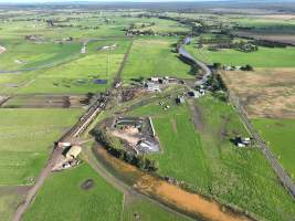 NSW Dairy Farms 2025 - Drone footage of Dairy farms and calf crates on NSW's South Coast. - Captured at Coolea, Numbaa NSW Australia.
