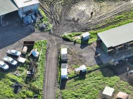 NSW Dairy Farms 2025 - Drone footage of Dairy farms and calf crates on NSW's South Coast. - Captured at Coolea, Numbaa NSW Australia.