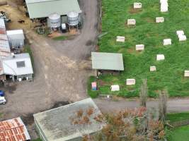 NSW Dairy farm and calf crates - 2025 - A drone investigation of dairy farms and calf crates on NSW's South Coast. - Captured at Unknown Dairy Crates, Terara NSW Australia.