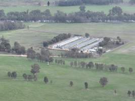 Drone flyover - Drone flyover of Valley Park's free-range egg farms in Seymour, Victoria. - Captured at Valley Park Seymour Farm 3 (Fyfe Family Eggs), Seymour VIC Australia.