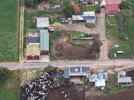 Drone flyover - Golderama Holsteins - Drone photos taken of Golderama Hosteins, which supplies milk to Bega. - Captured at L.B. & M.A. Golder - 'Golderama Holsteins', Jervois SA Australia.