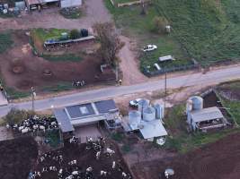 Drone flyover - Golderama Holsteins - Drone photos taken of Golderama Hosteins, which supplies milk to Bega. - Captured at L.B. & M.A. Golder - 'Golderama Holsteins', Jervois SA Australia.