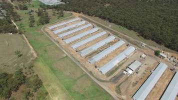 Drone flyover - Captured at Inghams Broiler Farm, Bargo NSW Australia.