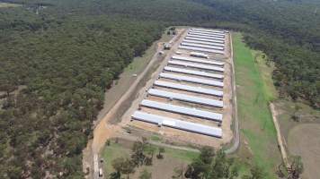 Drone flyover - Captured at Inghams Broiler Farm, Bargo NSW Australia.